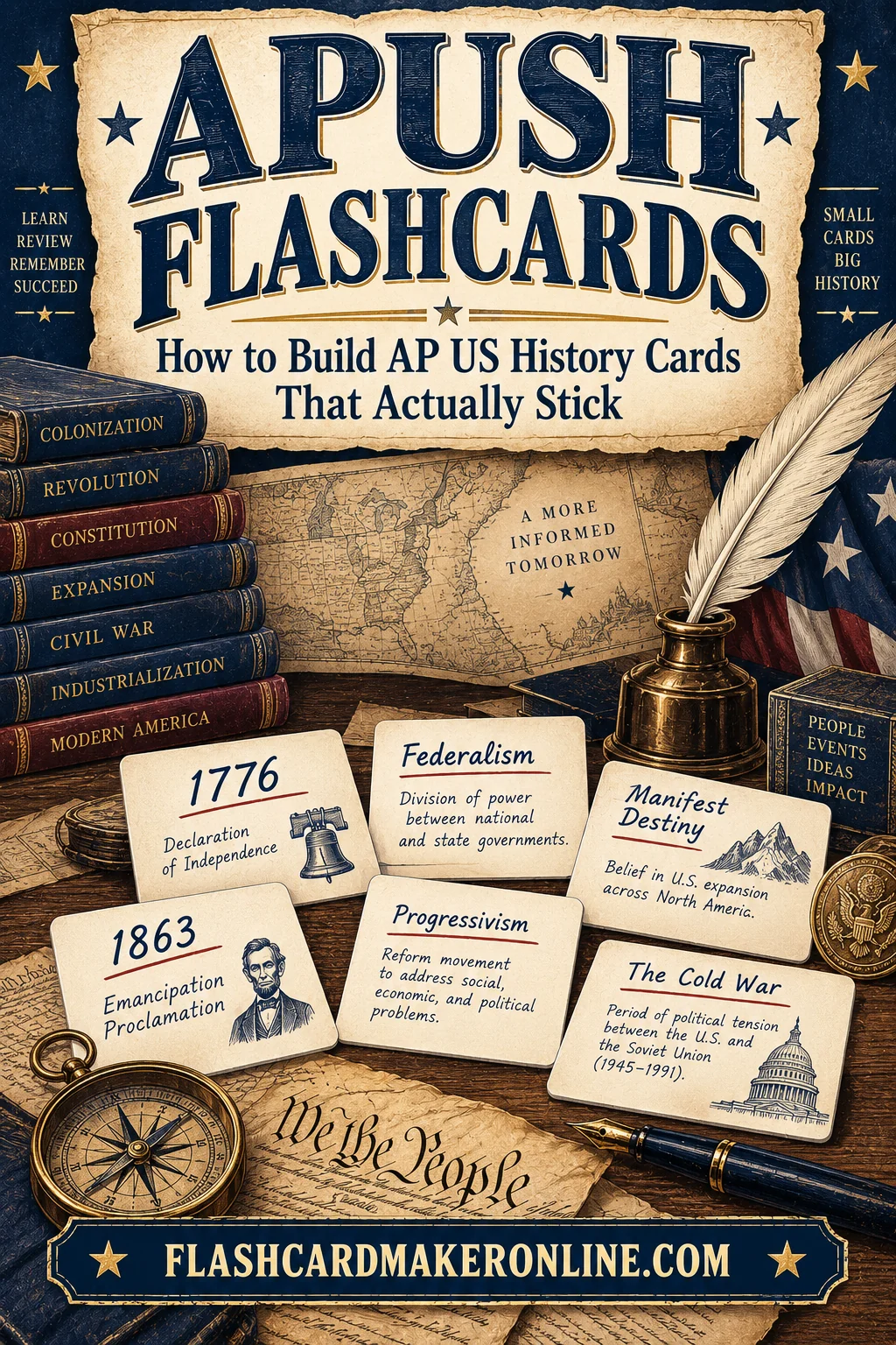 APUSH Flashcards: How to Build AP US History Cards That Actually Stick
