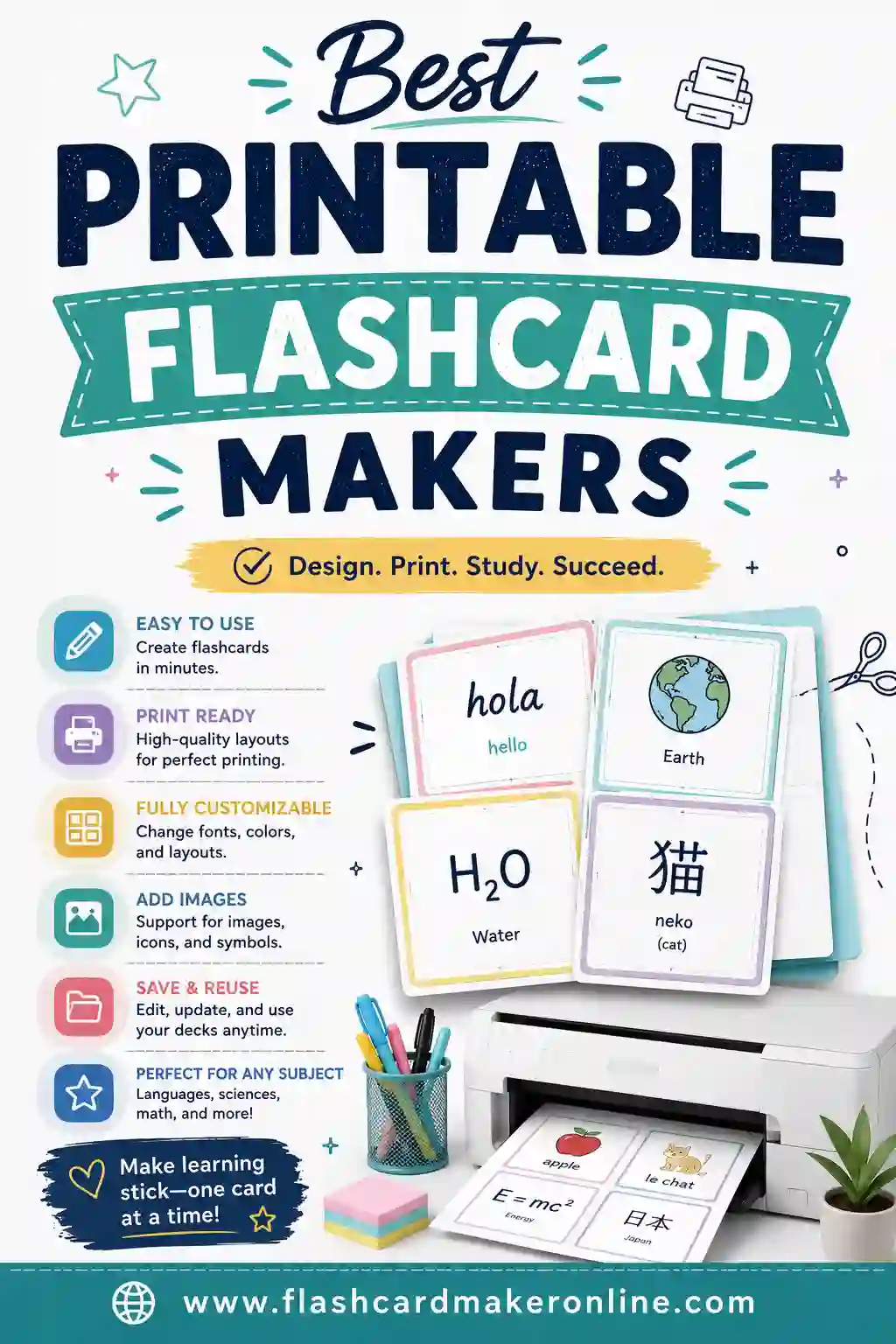 Best Printable Flashcard Makers