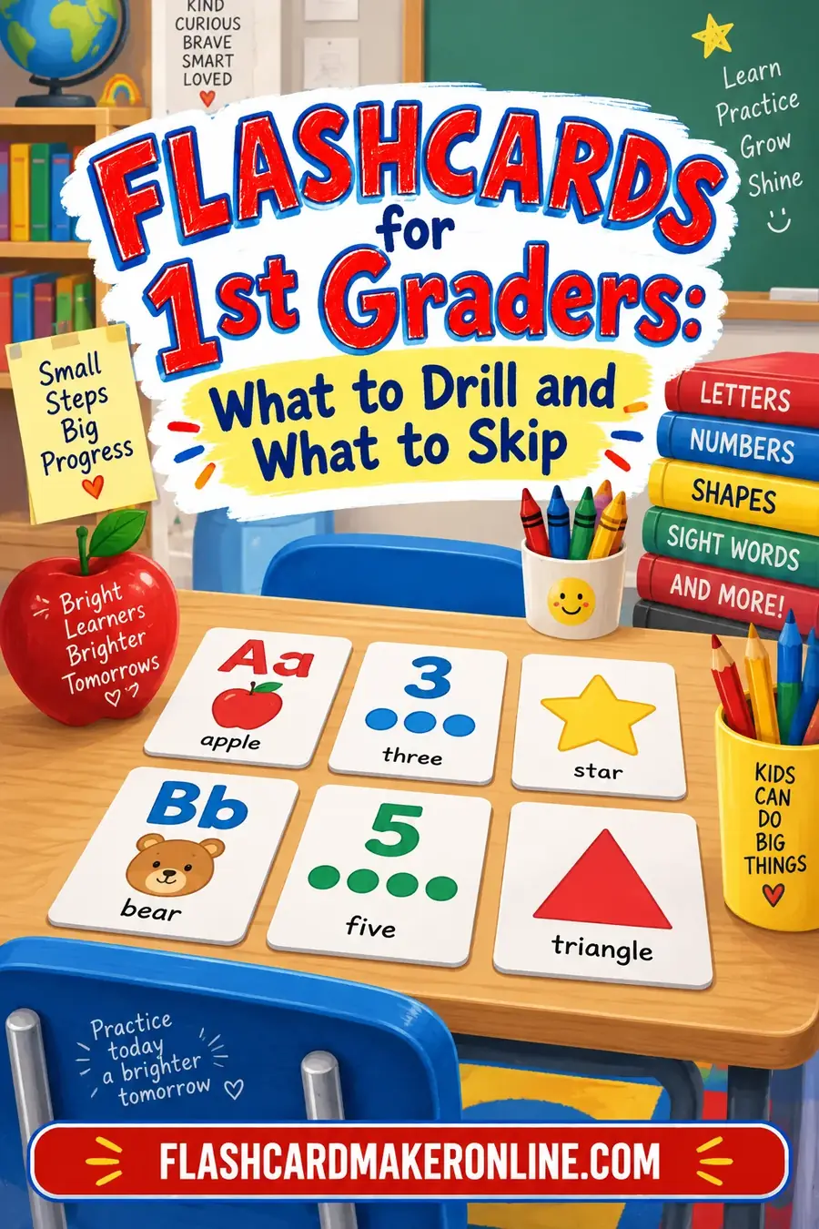 Flashcards for 1st Graders: What to Drill and What to Skip