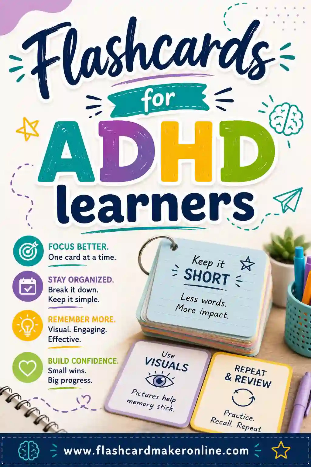 Flashcards for ADHD Learners: Focus, Recall, and Win