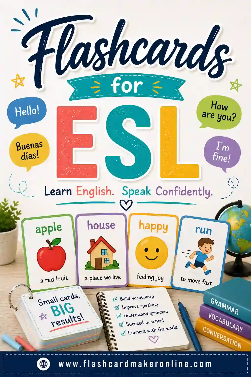Flashcards for ESL: Teach English Vocabulary Faster