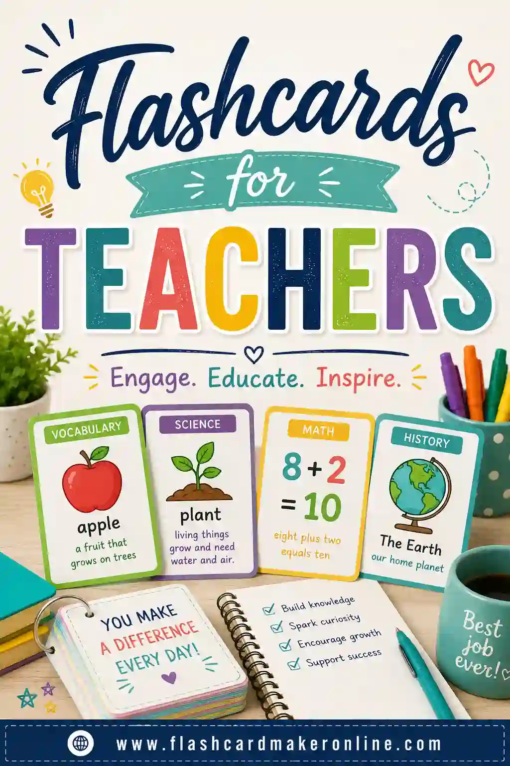 Flashcards for Teachers: Make, Print & Use in Class