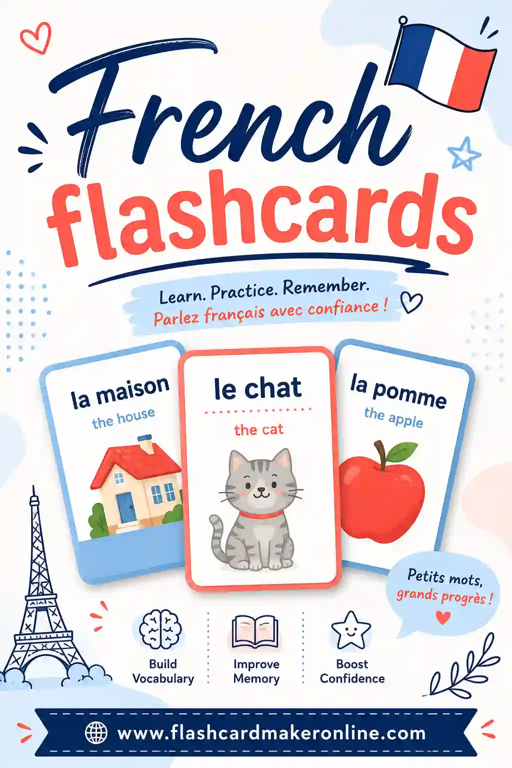 French Flashcards: Free, Printable & Easy to Study
