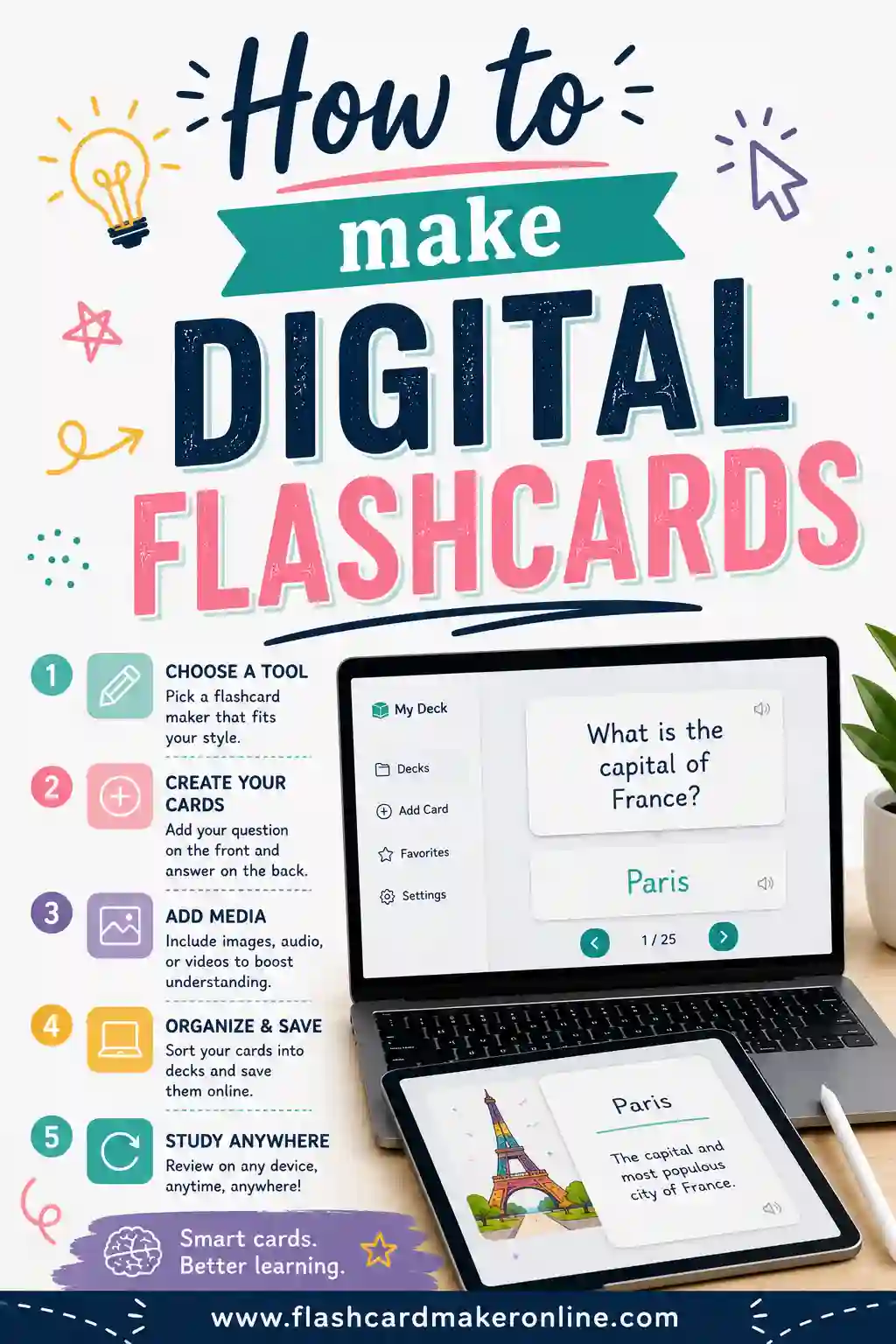 How to Make Digital Flashcards (Free, Fast, and Printable)