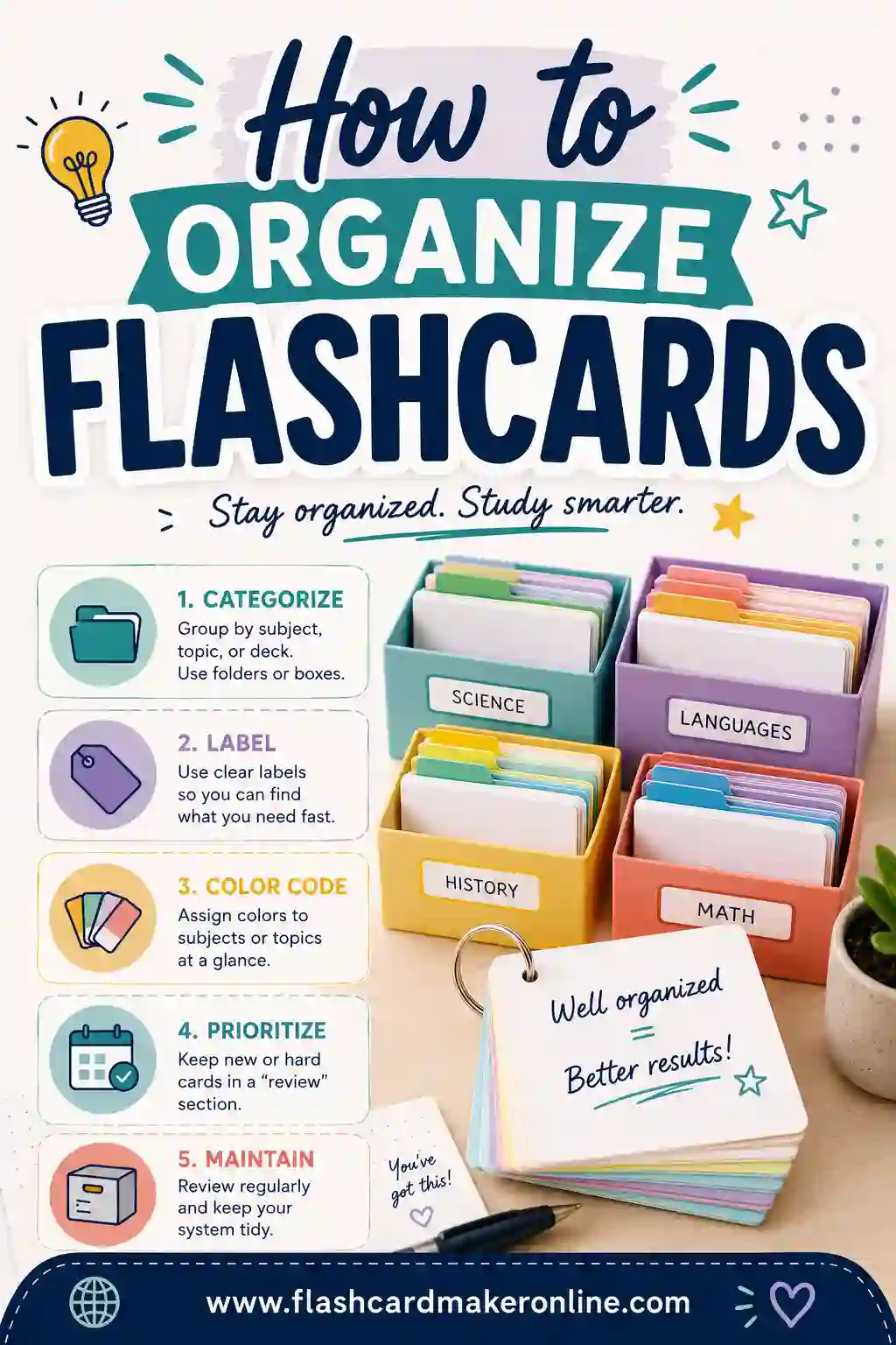 How to Organize Flashcards: A Simple System That Works
