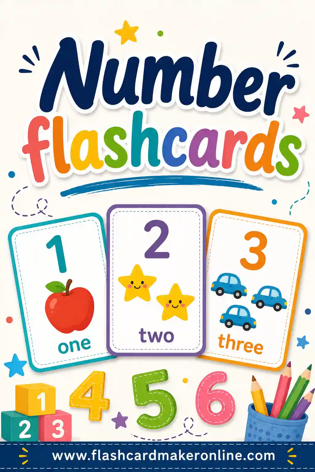 Number Flashcards: Free Printable Cards for Counting