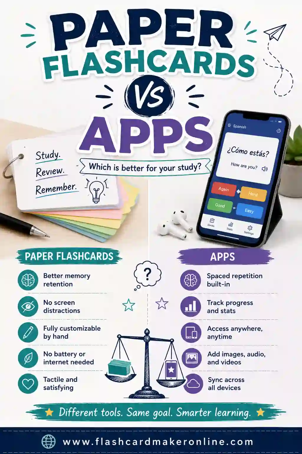 Paper Flashcards vs Apps: Which Should You Use?
