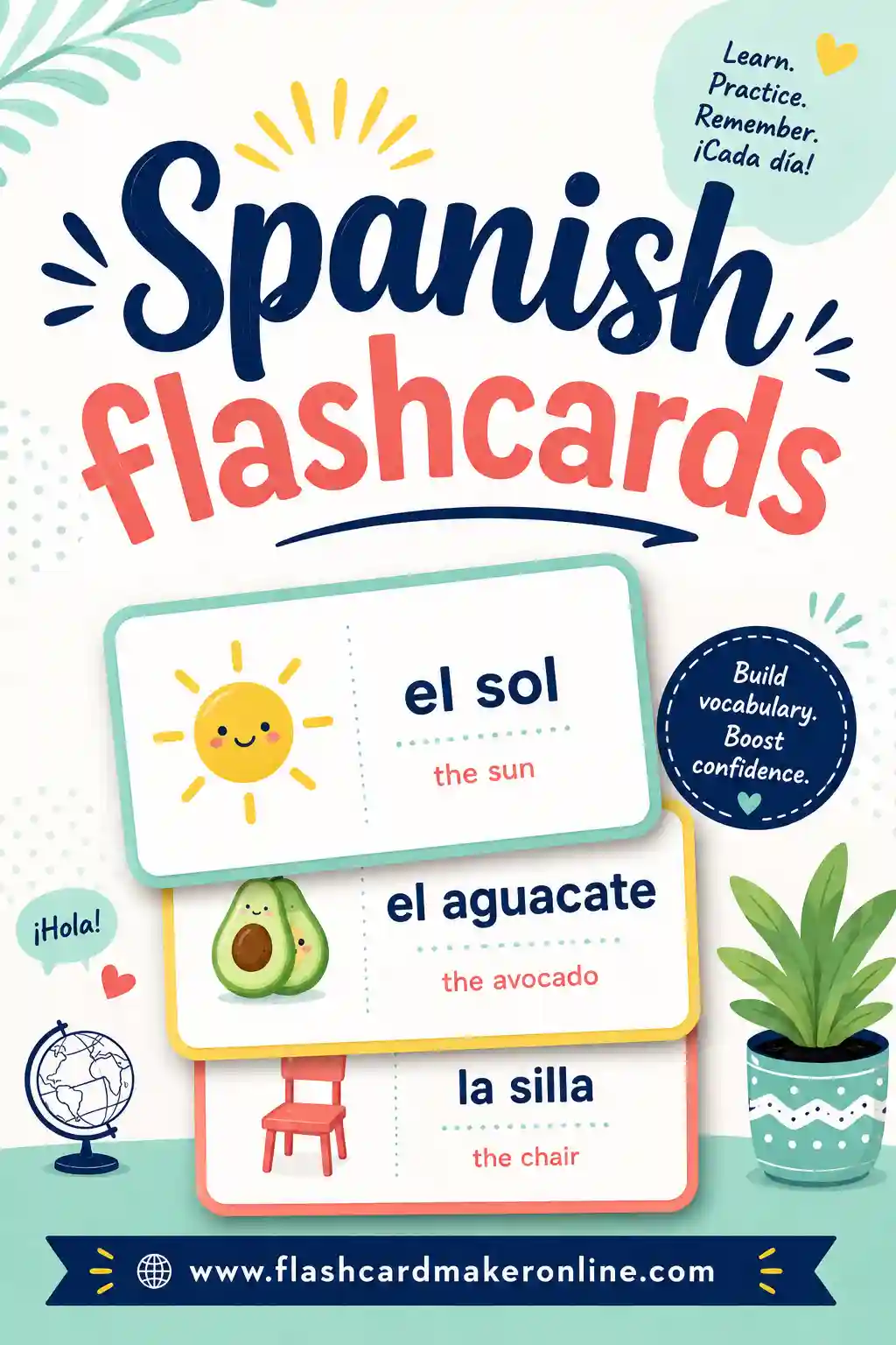 Spanish Flashcards: Free, Printable & Easy to Study