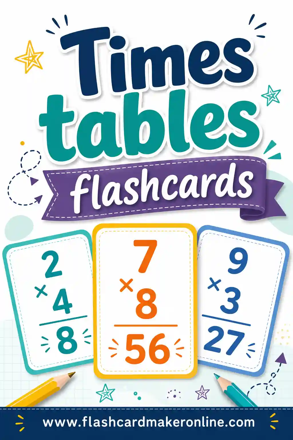 Times Tables Flashcards: Free Printable & Customizable
